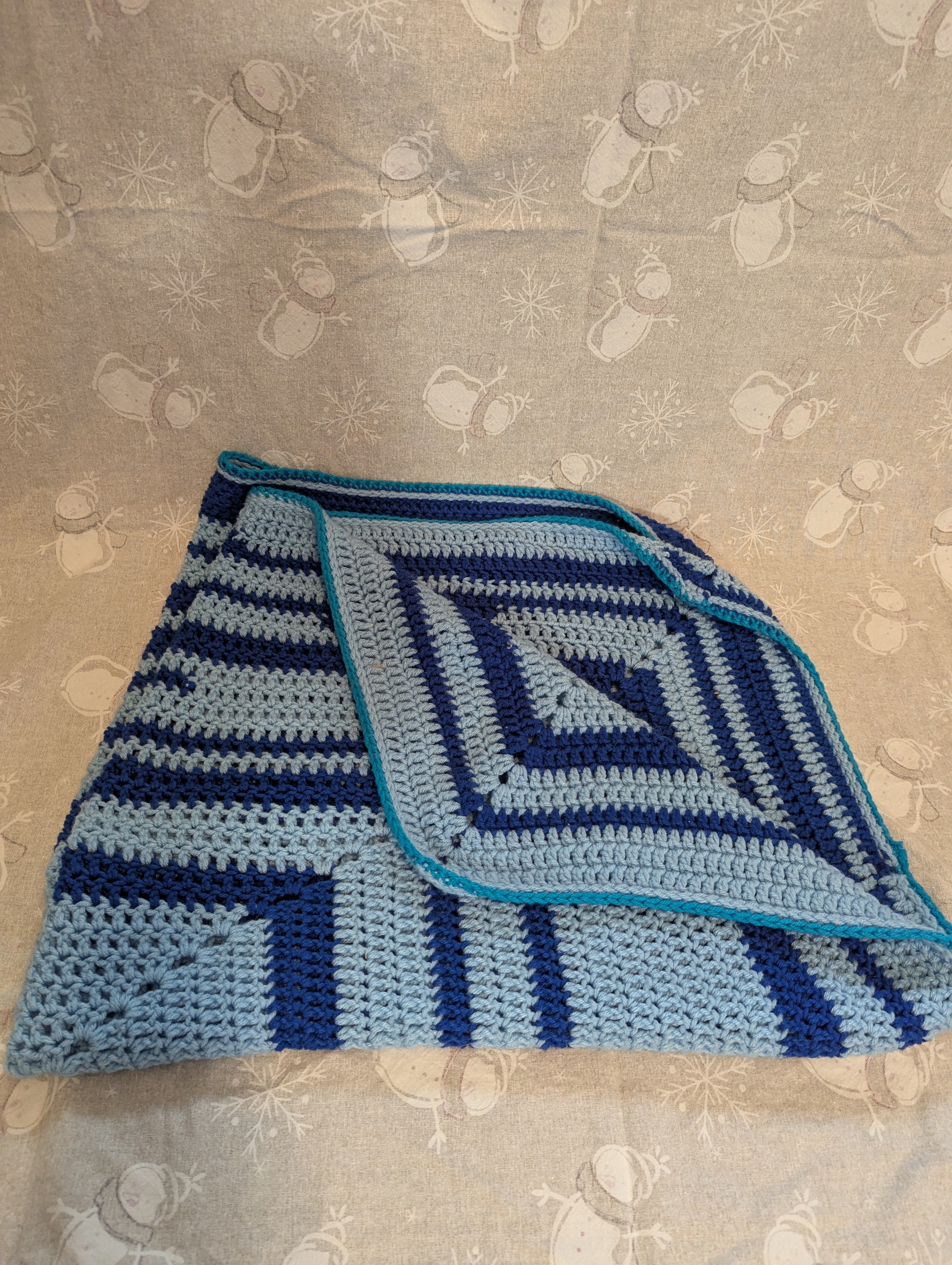 Blue toddler blanket